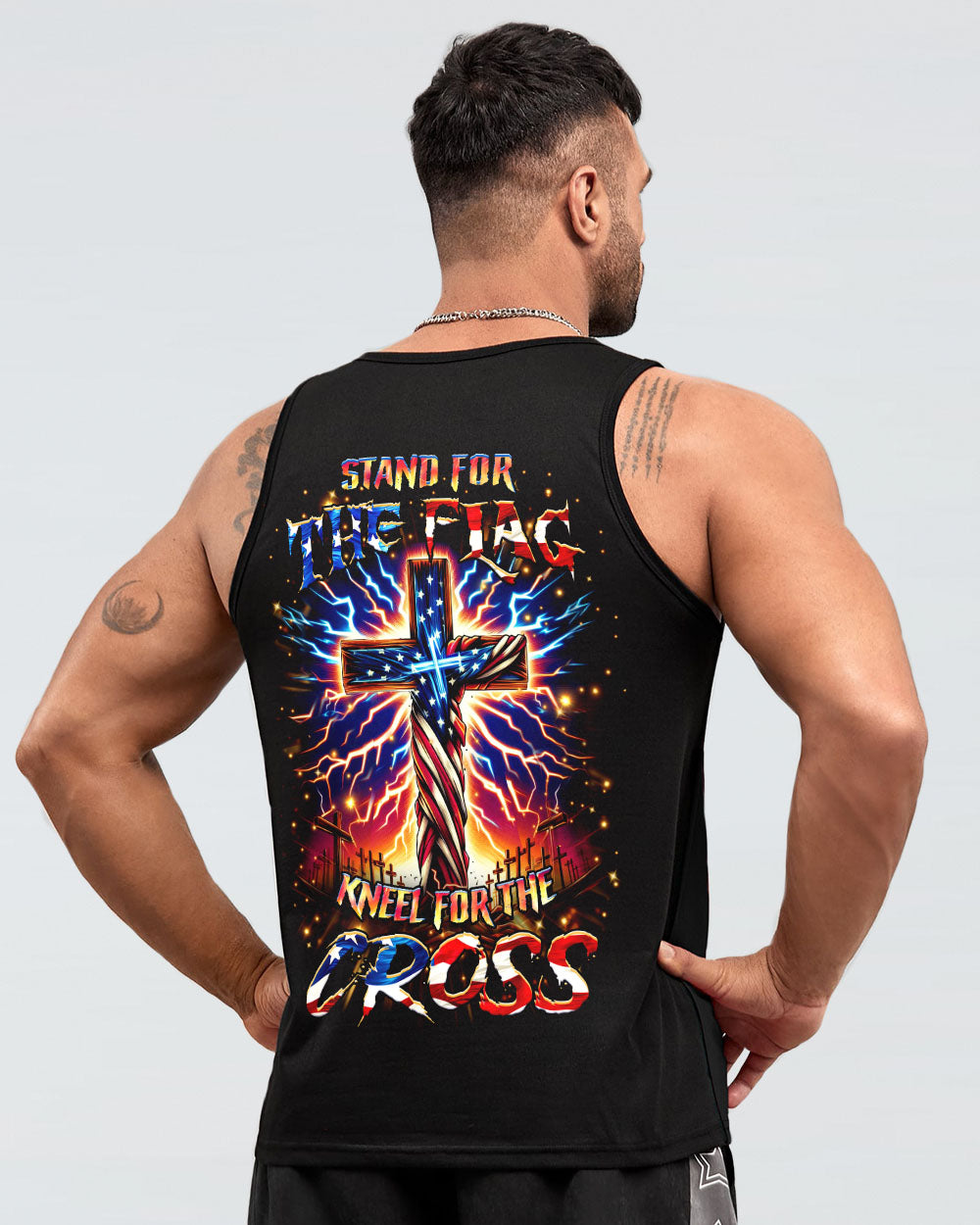 Stand For The Flag Kneel For The Cross Men's All Over Print Shirt - Yhhn1204241