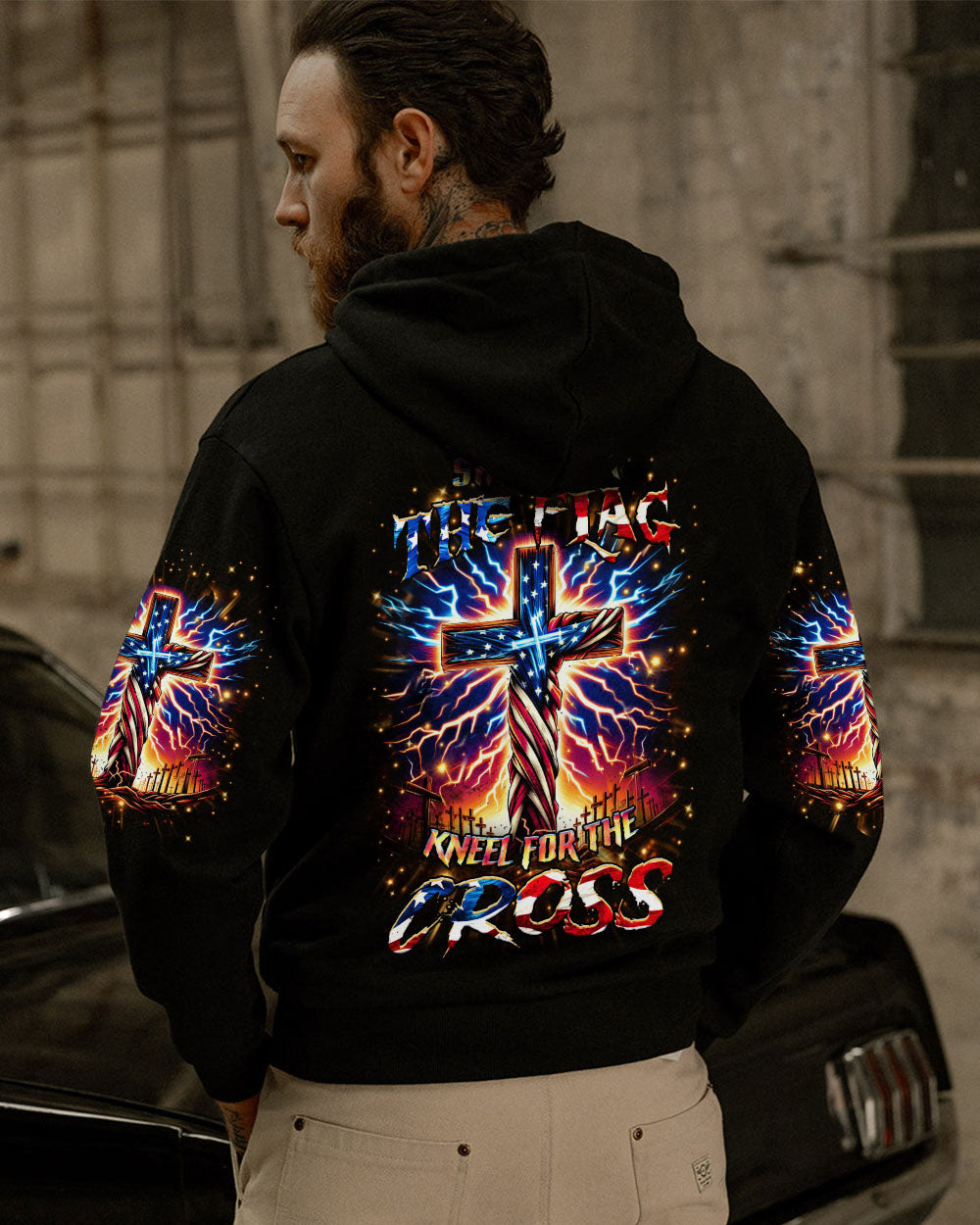 Stand For The Flag Kneel For The Cross Men's All Over Print Shirt - Yhhn1204241