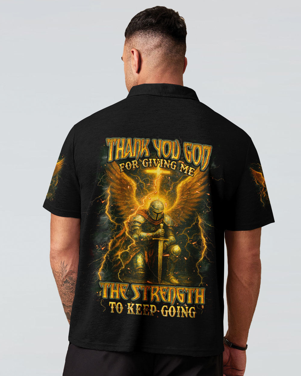Thank You God Warrior Men's All Over Print Shirt - Yhhn1604252
