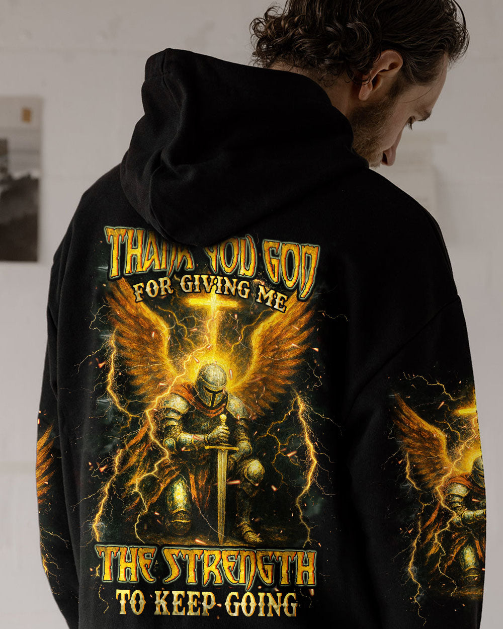 Thank You God Warrior Men's All Over Print Shirt - Yhhn1604252