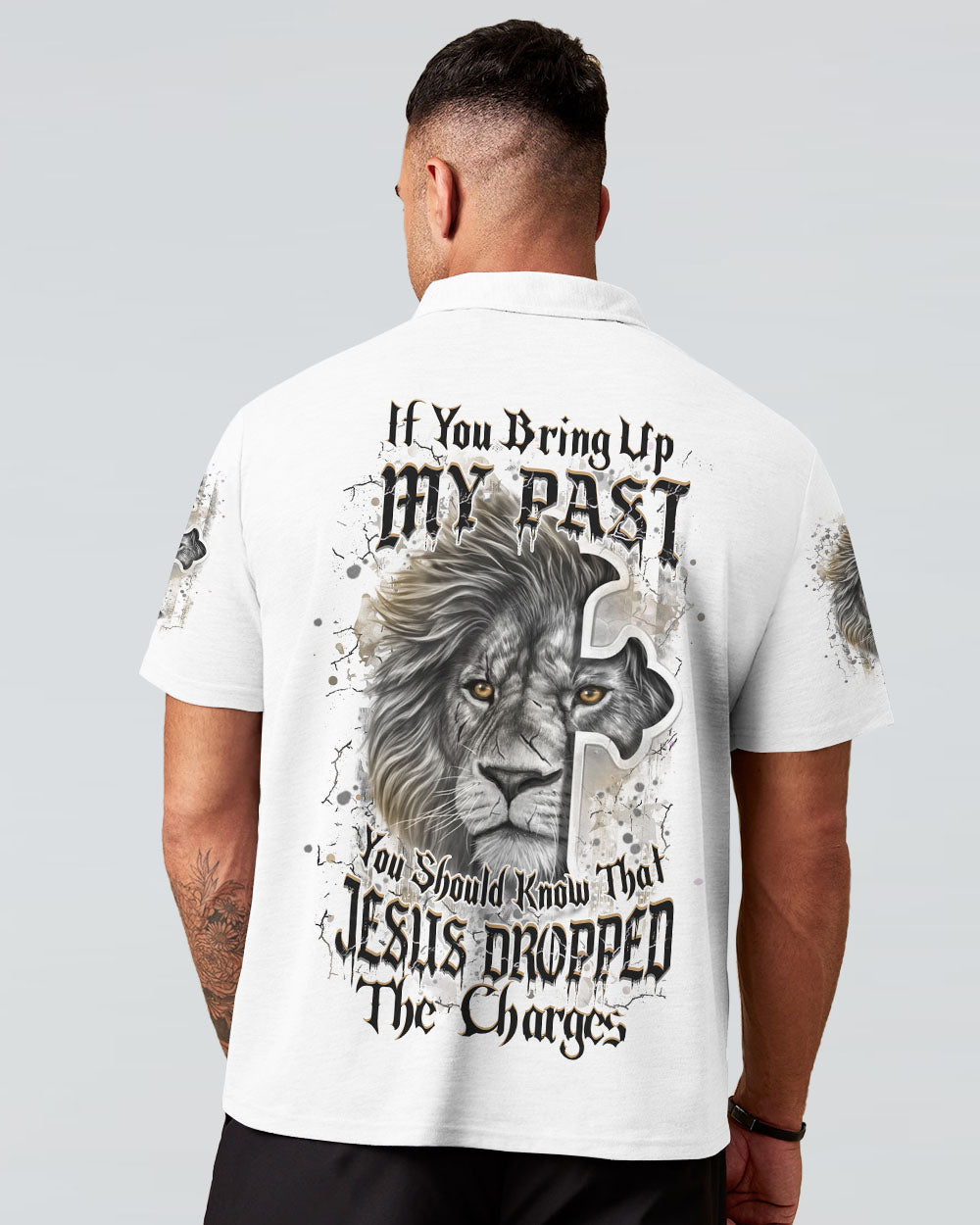 Jesus Dropped The Charges Lion Men's All Over Print Shirt - Yhhn1608241