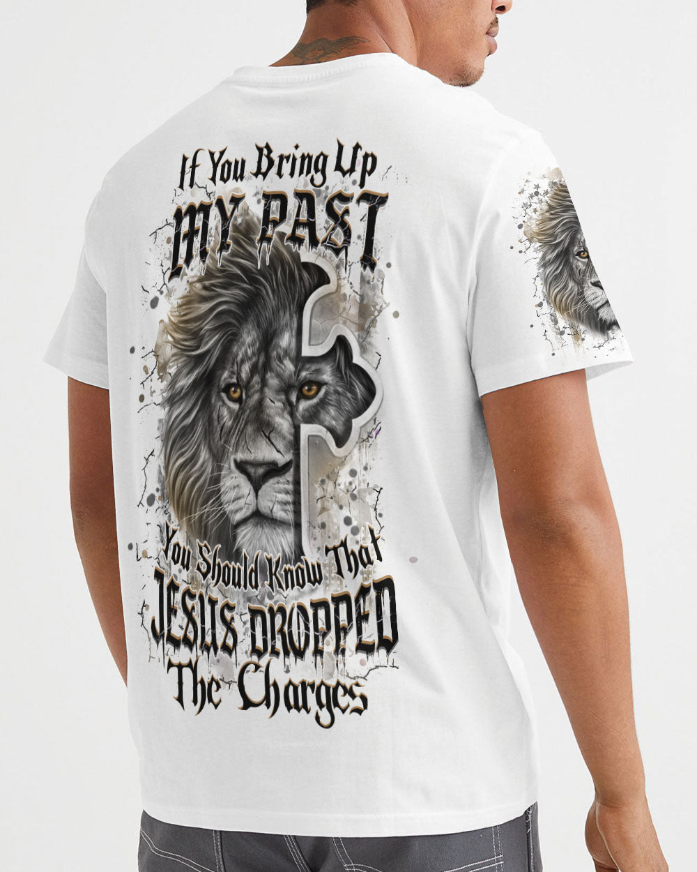 Jesus Dropped The Charges Lion Men's All Over Print Shirt - Yhhn1608241