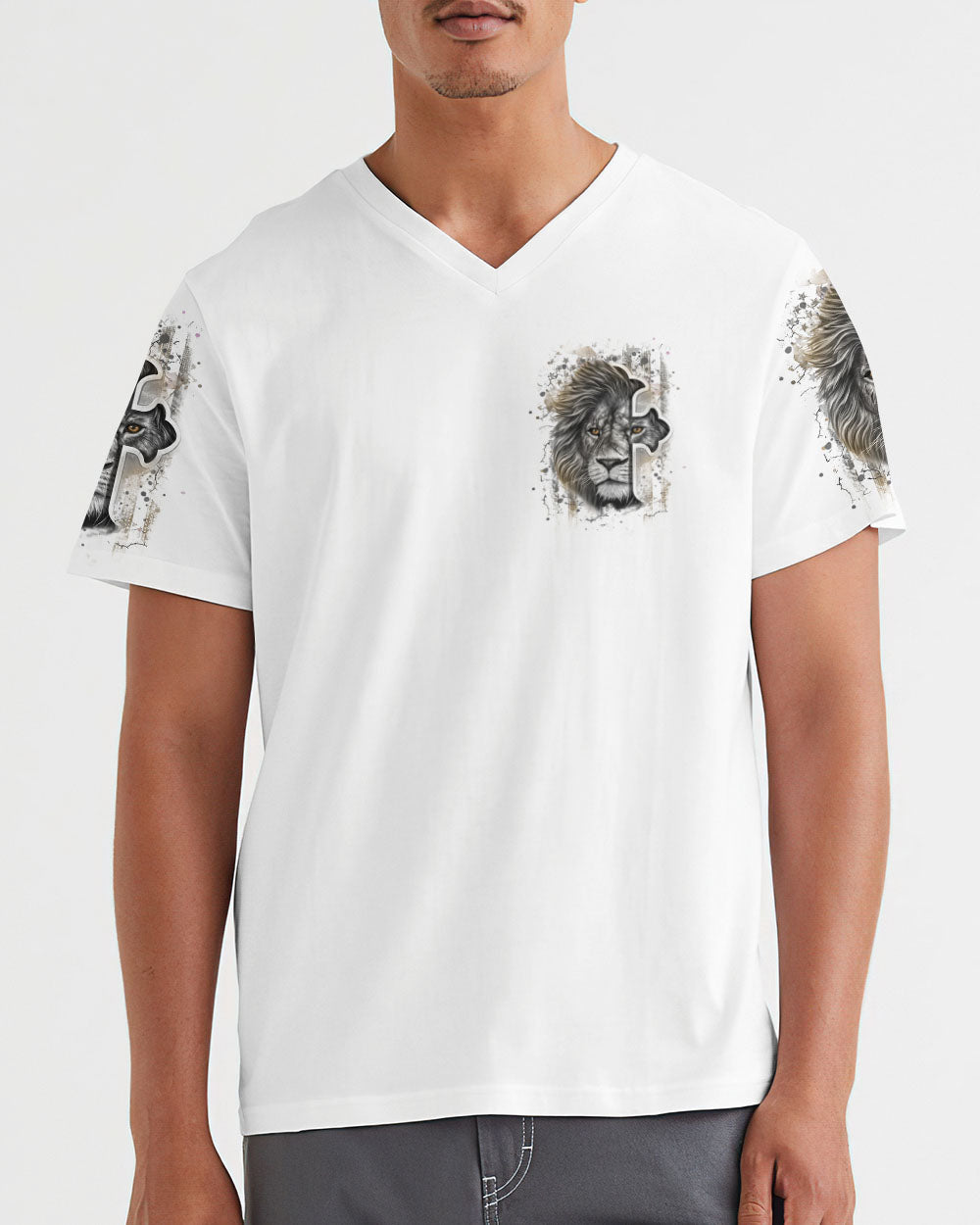 Jesus Dropped The Charges Lion Men's All Over Print Shirt - Yhhn1608241