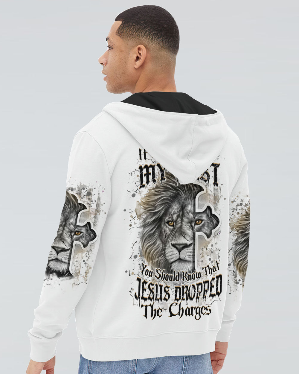 Jesus Dropped The Charges Lion Men's All Over Print Shirt - Yhhn1608241