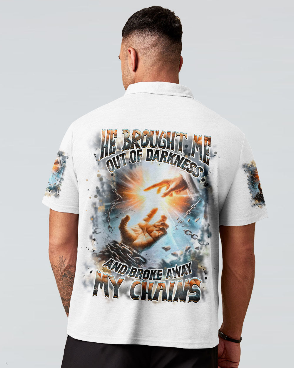 He Brought Me Out Of Darkness Men's All Over Print Shirt - Yhhn1707254