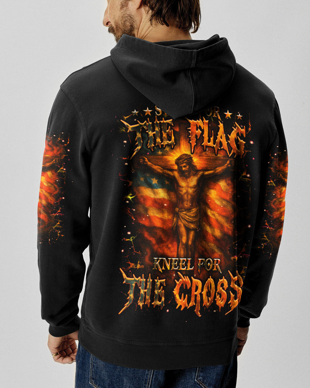Stand For The Flag Kneel For The Cross Men's All Over Print Shirt - Yhhn1806252