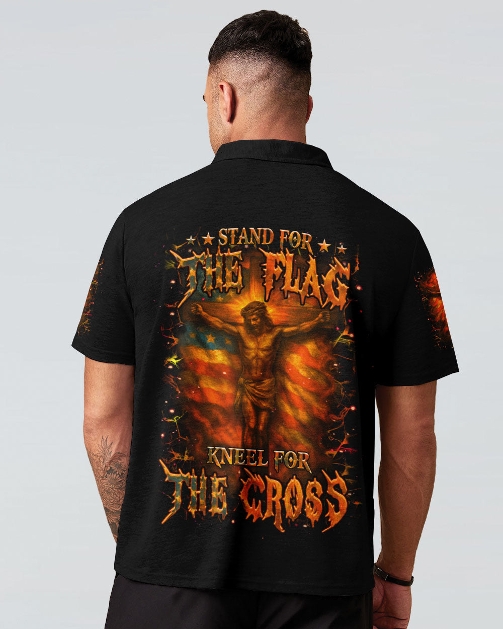 Stand For The Flag Kneel For The Cross Men's All Over Print Shirt - Yhhn1806252