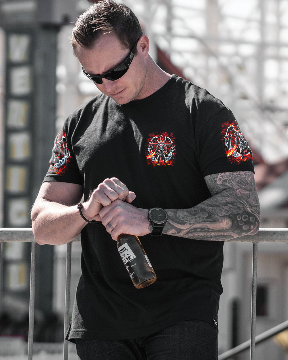 I Will Fear No Evil Warrior Men's All Over Print Shirt - Yhhn1811252