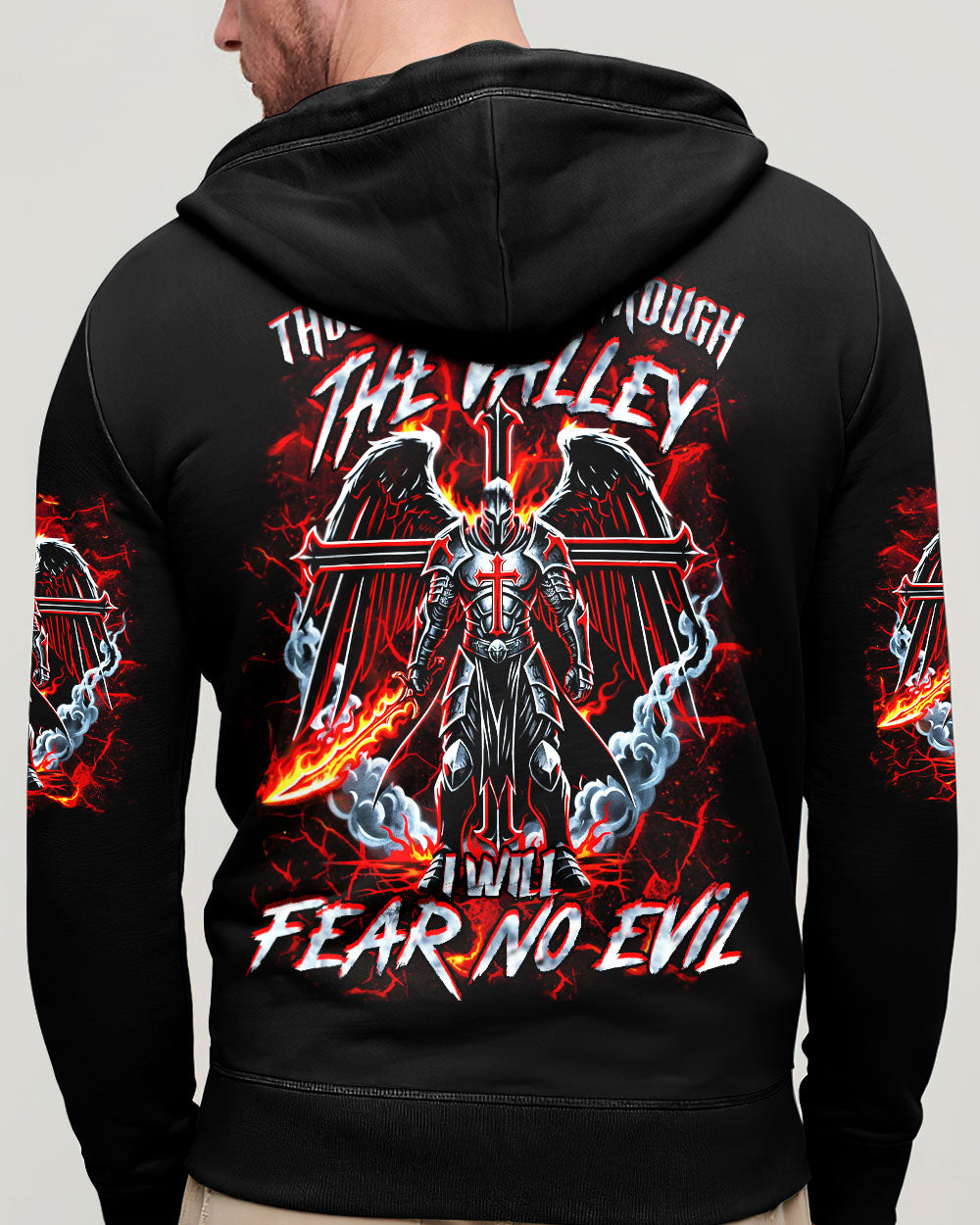 I Will Fear No Evil Warrior Men's All Over Print Shirt - Yhhn1811252