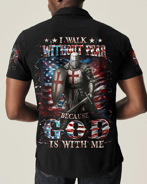 I Walk Without Fear Because God Is With Me Men's All Over Print Shirt - Yhhn1909253