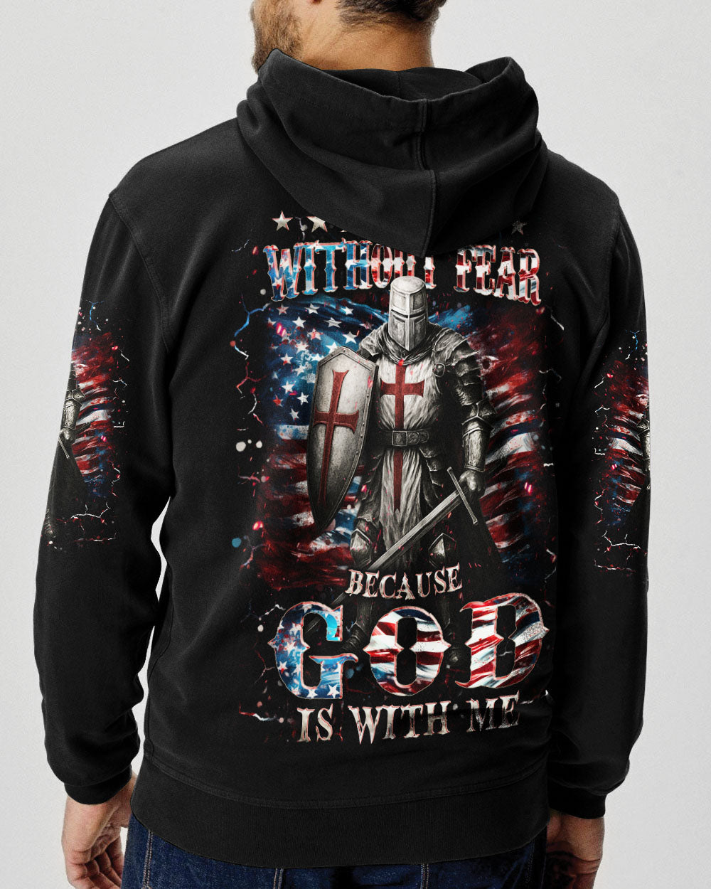 I Walk Without Fear Because God Is With Me Men's All Over Print Shirt - Yhhn1909253