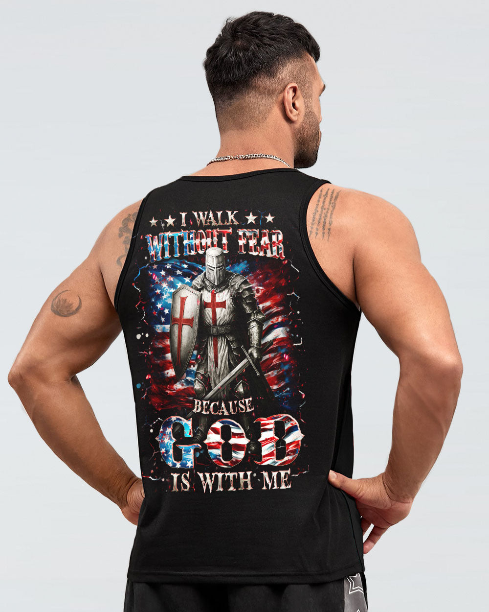 I Walk Without Fear Because God Is With Me Men's All Over Print Shirt - Yhhn1909253
