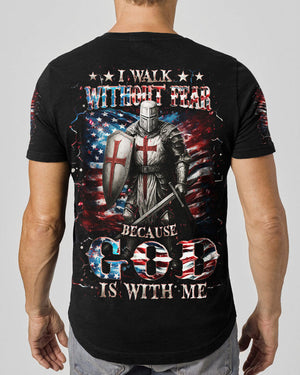 I Walk Without Fear Because God Is With Me Men's All Over Print Shirt - Yhhn1909253