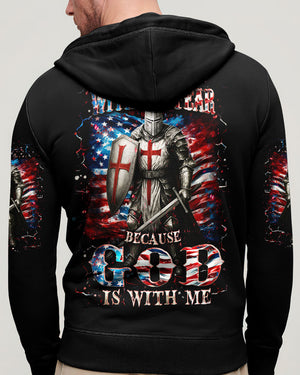 I Walk Without Fear Because God Is With Me Men's All Over Print Shirt - Yhhn1909253