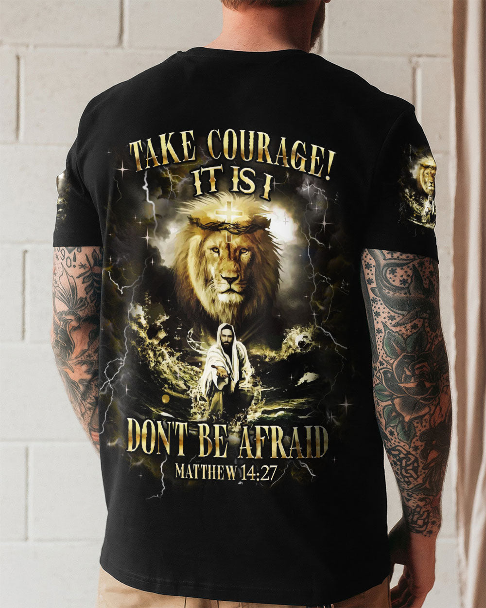 Take Courage It Is I Lion Jesus Men's All Over Print Shirt - Yhhn1911252