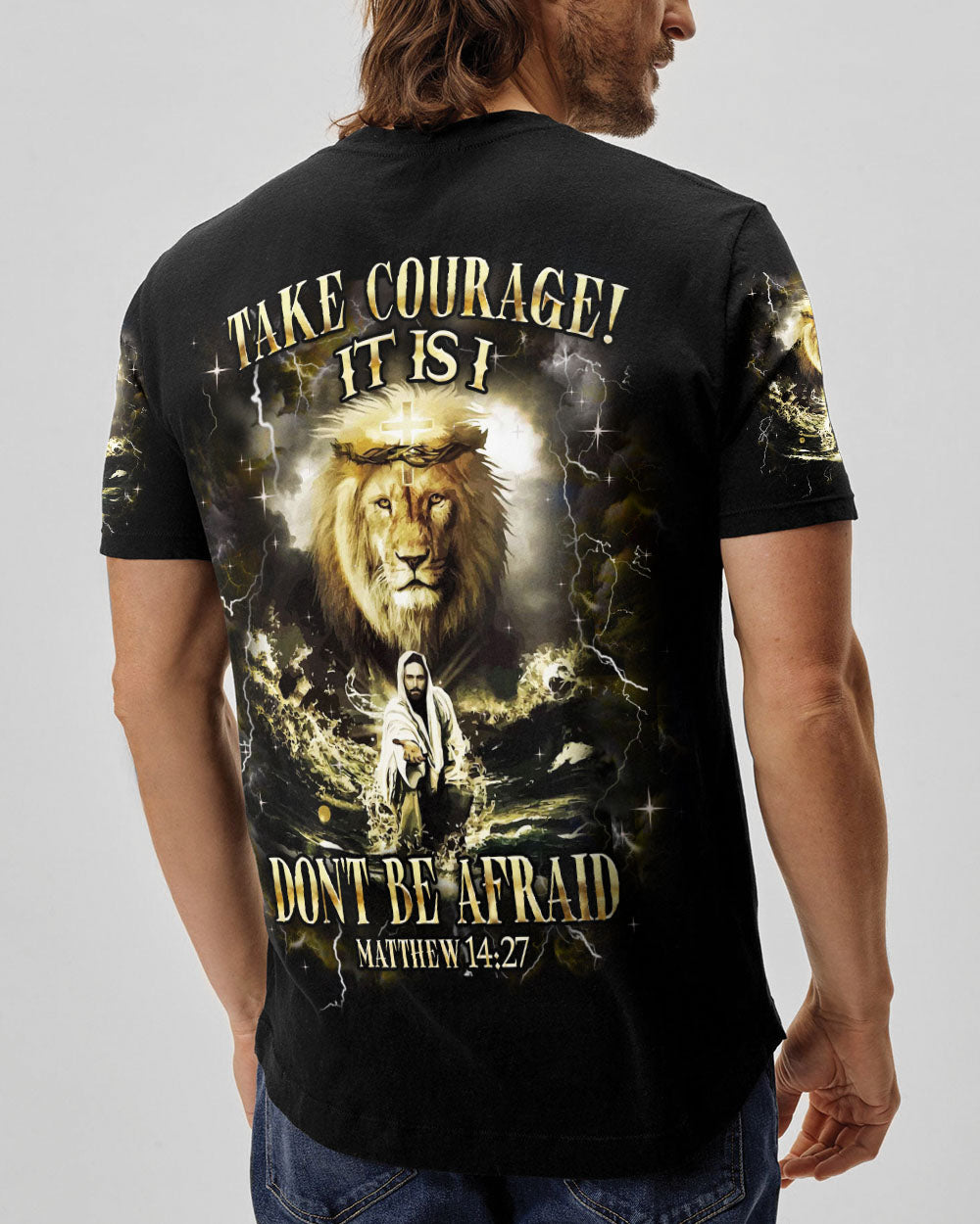 Take Courage It Is I Lion Jesus Men's All Over Print Shirt - Yhhn1911252