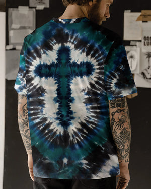 Tie Dye Cross Men's All Over Print Shirt - Yhhn1912252