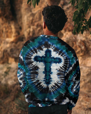 Tie Dye Cross Men's All Over Print Shirt - Yhhn1912252