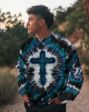 Tie Dye Cross Men's All Over Print Shirt - Yhhn1912252