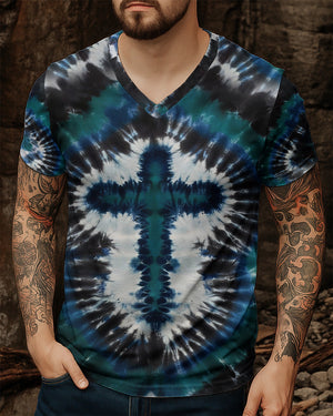 Tie Dye Cross Men's All Over Print Shirt - Yhhn1912252