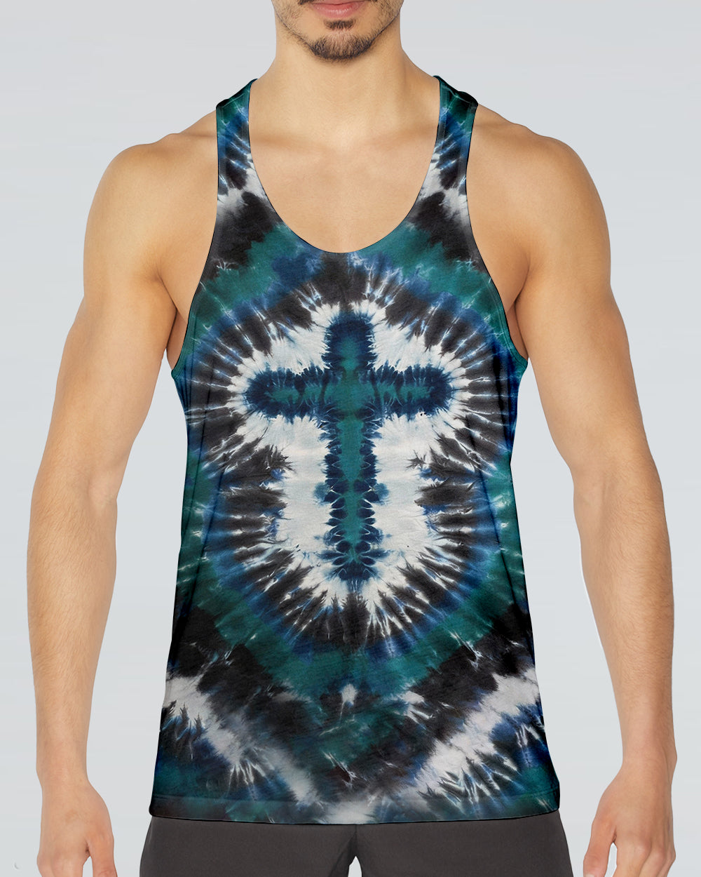 Tie Dye Cross Men's All Over Print Shirt - Yhhn1912252