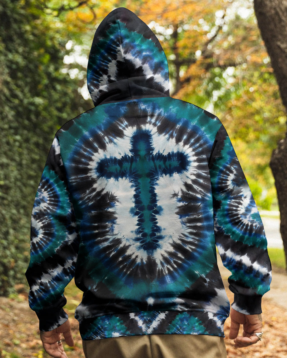 Tie Dye Cross Men's All Over Print Shirt - Yhhn1912252