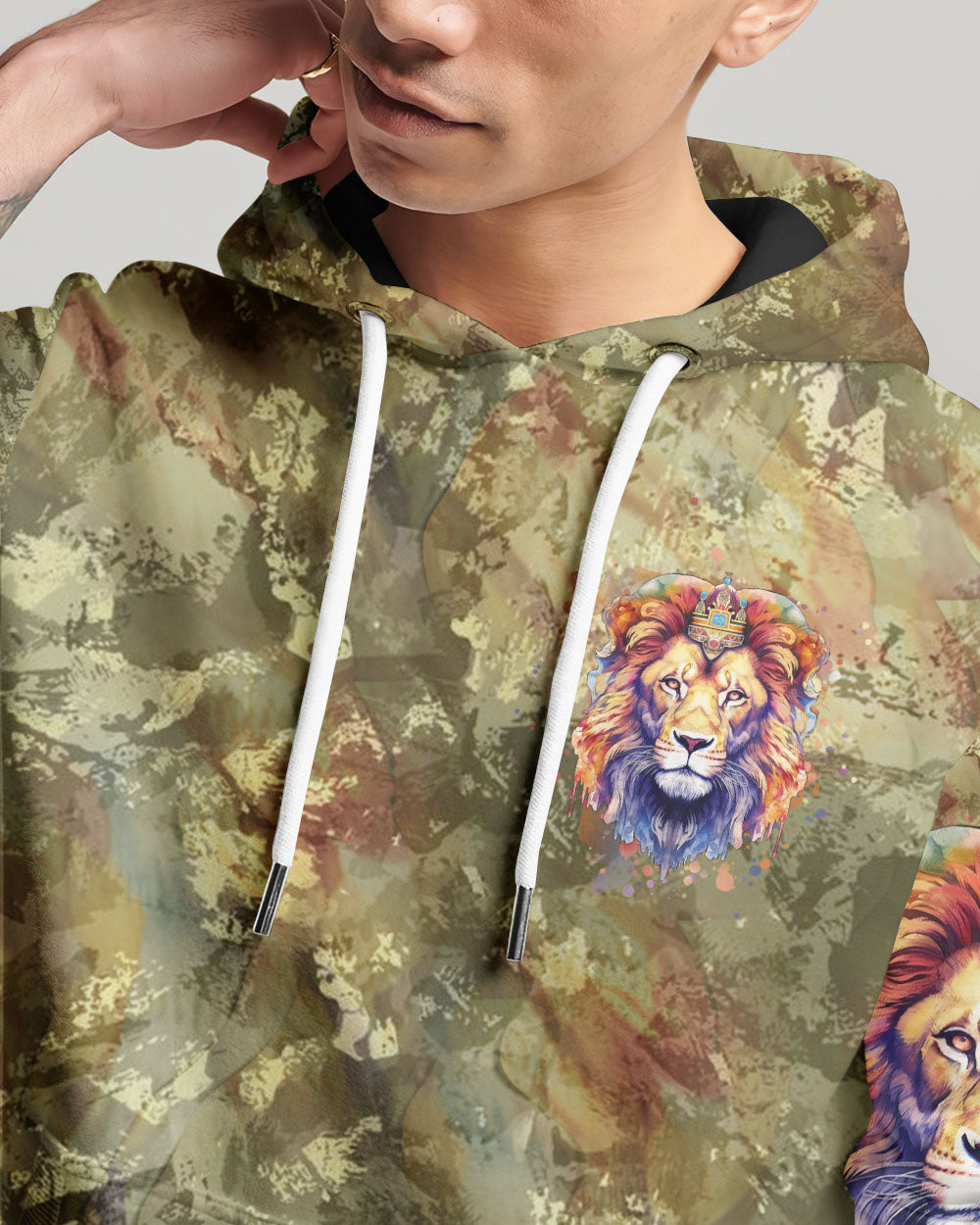 Jesus Lion of Judah Christian Men's All Over Print Shirt - Yhhn2006243