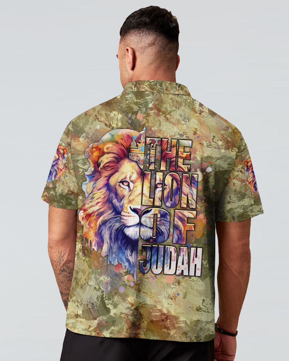 Jesus Lion of Judah Christian Men's All Over Print Shirt - Yhhn2006243