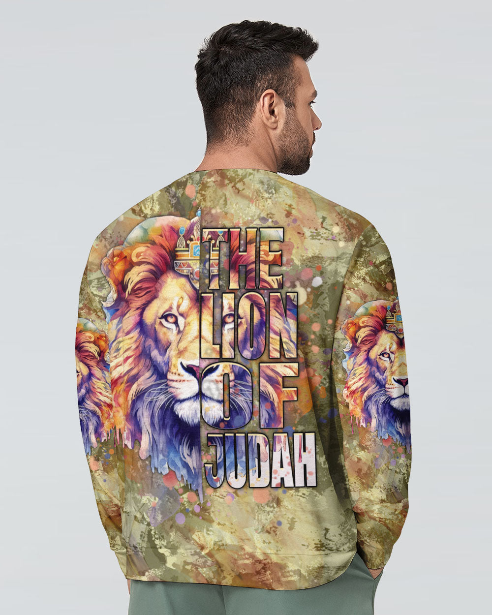 Jesus Lion of Judah Christian Men's All Over Print Shirt - Yhhn2006243