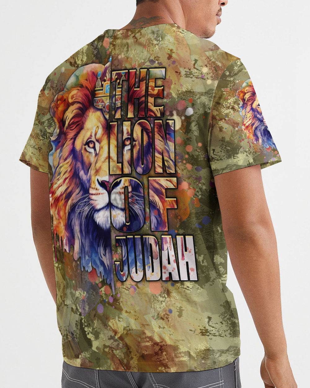 Jesus Lion of Judah Christian Men's All Over Print Shirt - Yhhn2006243