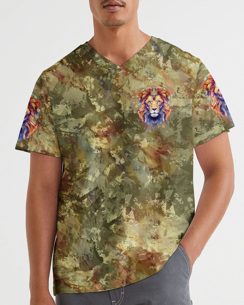 Jesus Lion of Judah Christian Men's All Over Print Shirt - Yhhn2006243