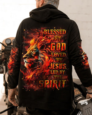 Blessed By God Loved By Jesus Lion Men's All Over Print Shirt - Yhhn2008254