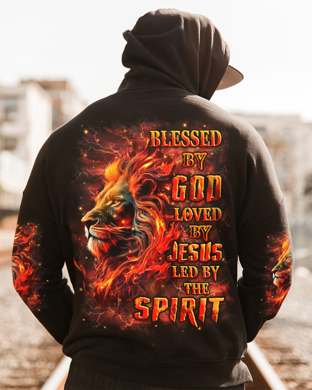 Blessed By God Loved By Jesus Lion Men's All Over Print Shirt - Yhhn2008254