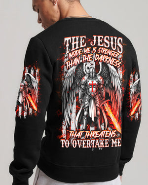 The Jesus Inside Me Is Stronger   Warrior Men's All Over Print Shirt - Yhhn2011251