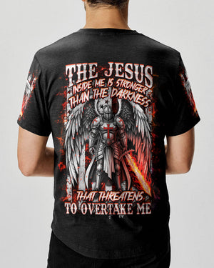 The Jesus Inside Me Is Stronger   Warrior Men's All Over Print Shirt - Yhhn2011251