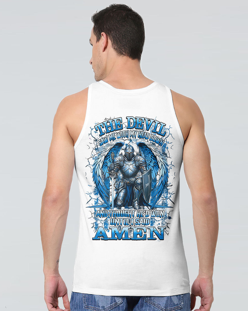 The Devil Saw Me With My Head Down Warrior Men's All Over Print Shirt - Yhhn2111252