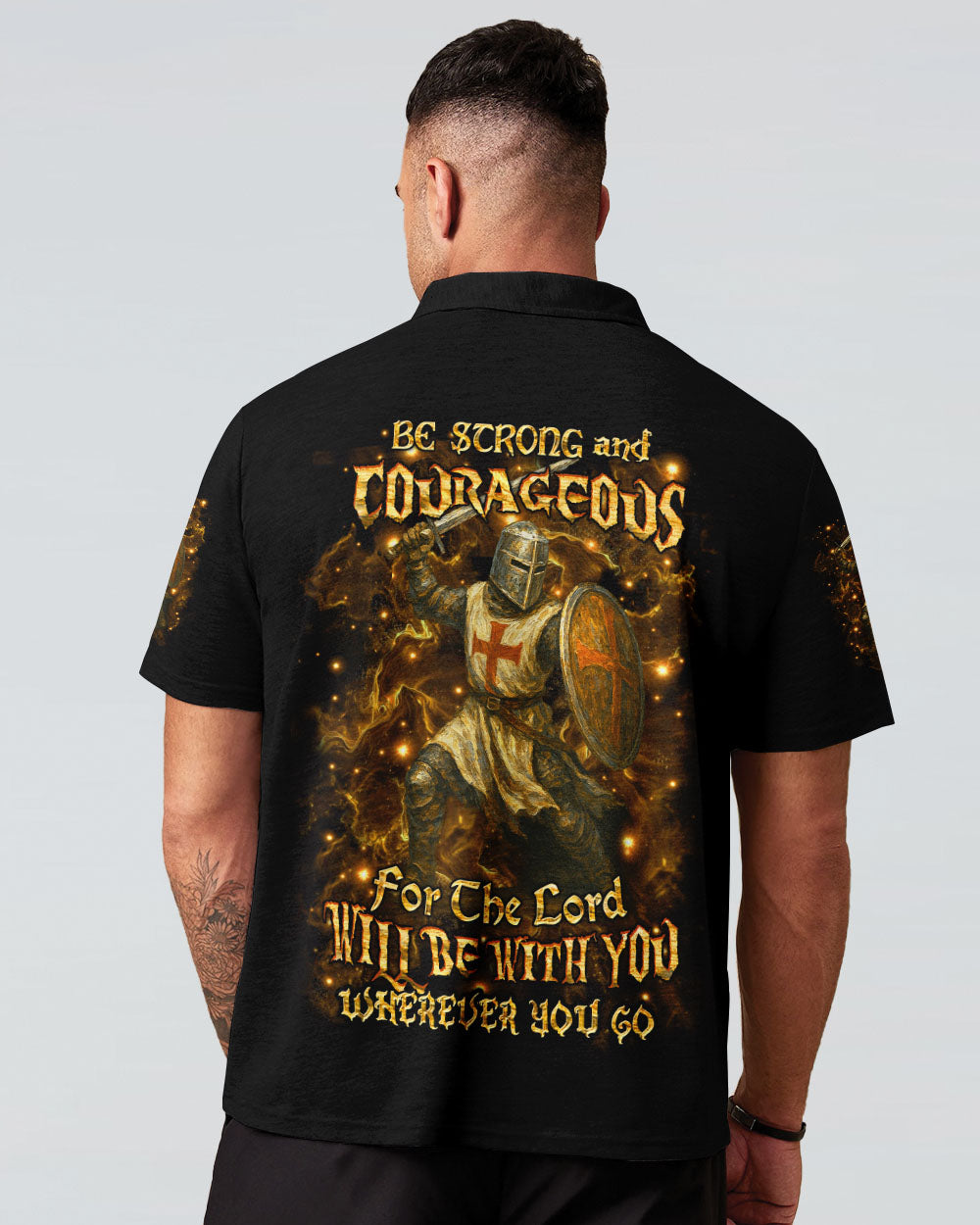Be Strong And Courageous Men's All Over Print Shirt - Yhhn2204253
