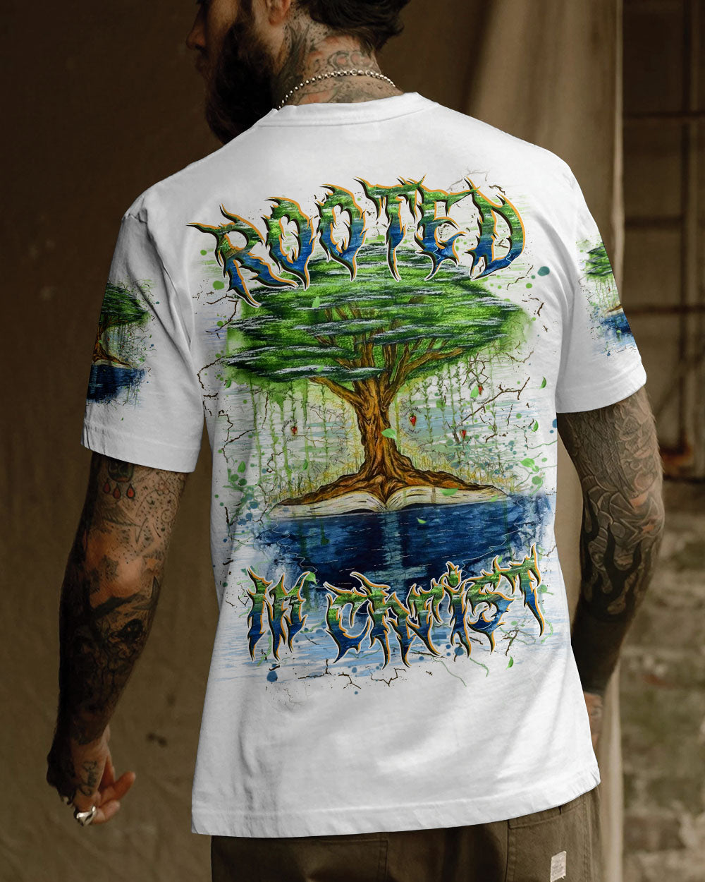 Rooted In Christ Men's All Over Print Shirt - Yhhn2210242