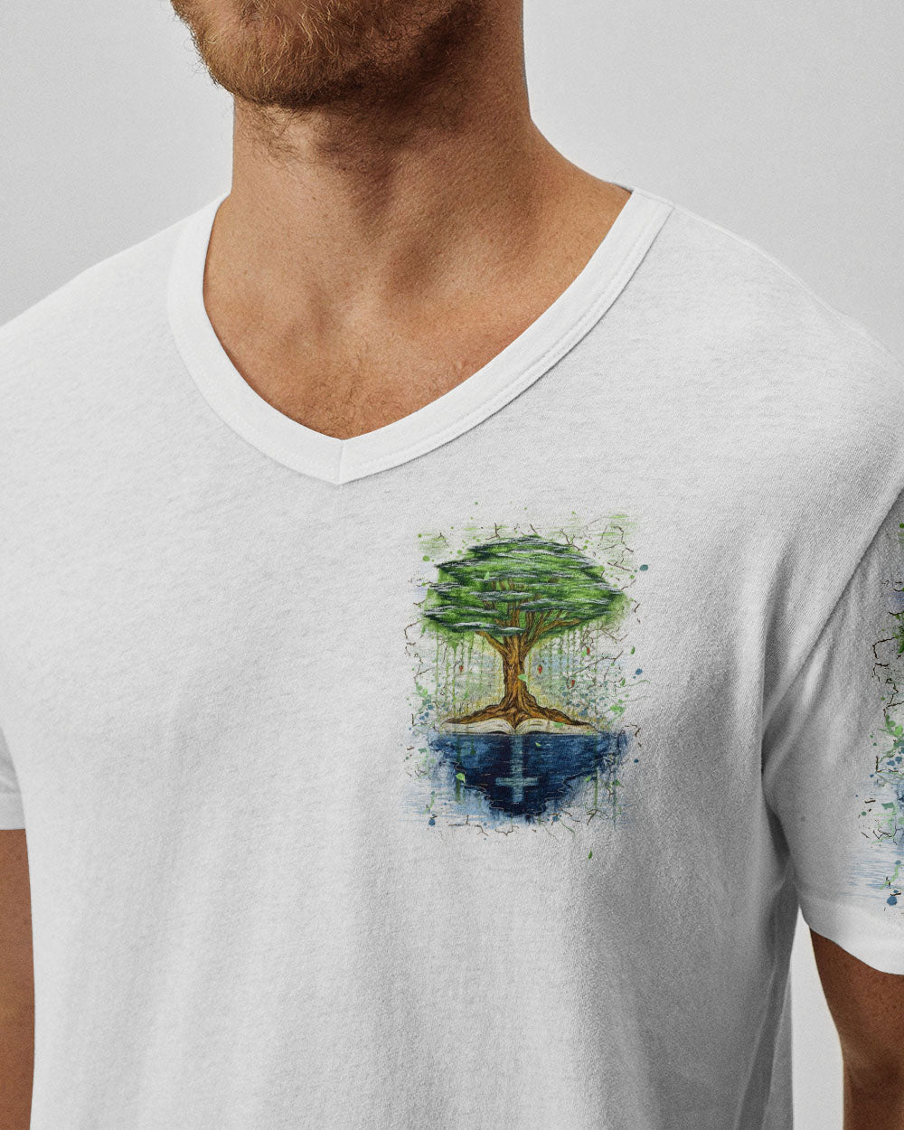 Rooted In Christ Men's All Over Print Shirt - Yhhn2210242