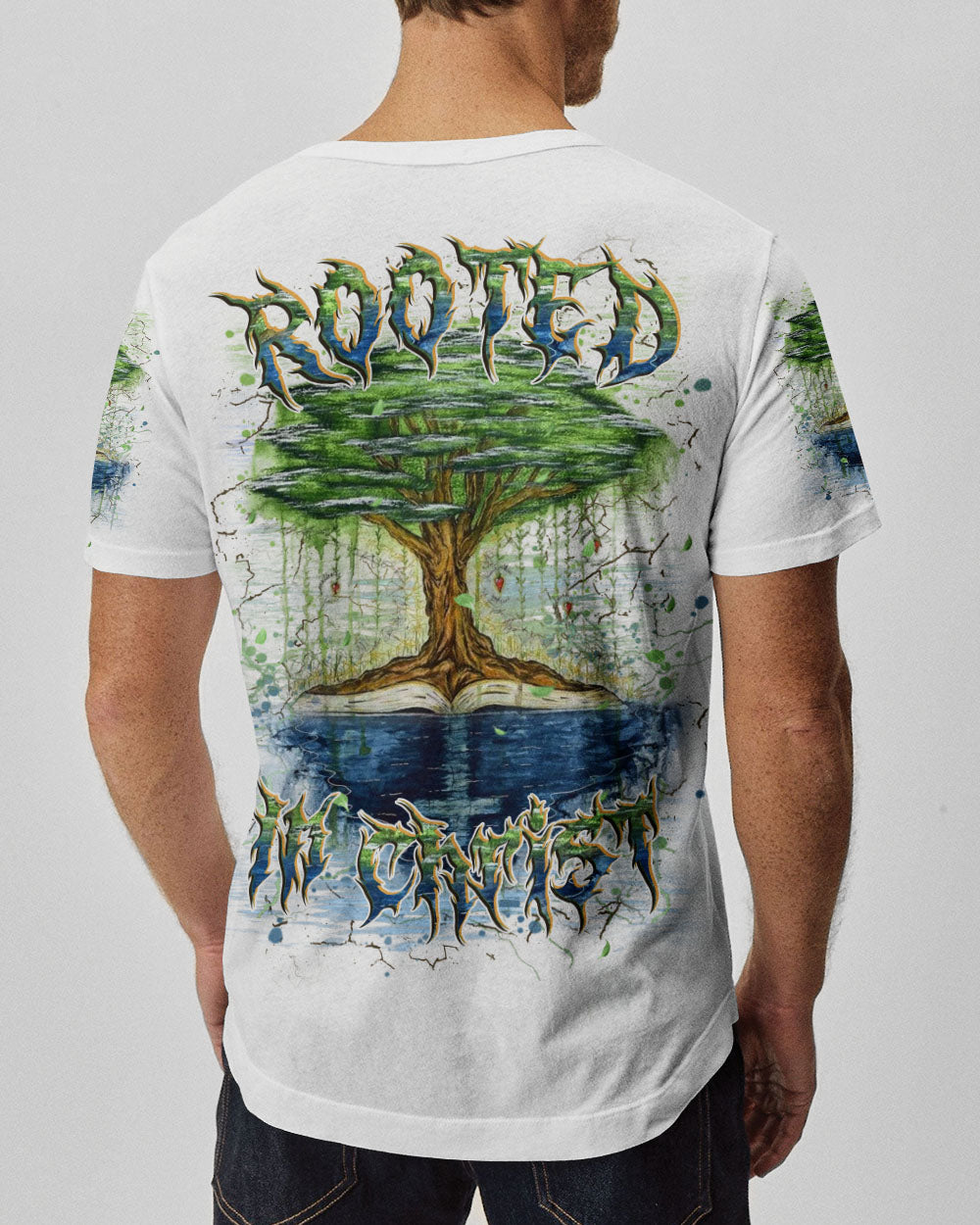 Rooted In Christ Men's All Over Print Shirt - Yhhn2210242