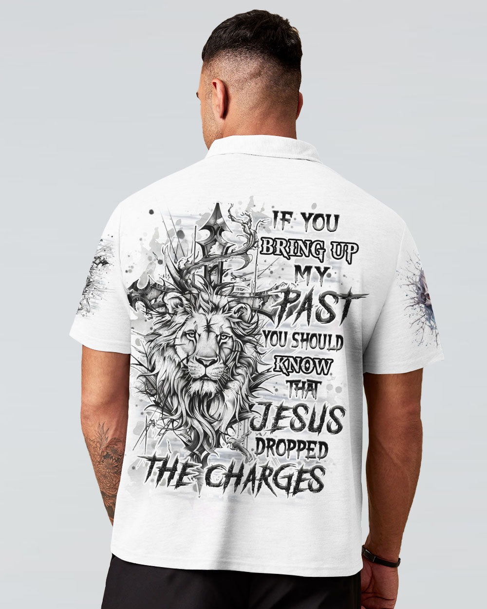 Jesus Dropped The Charges Lion Men's All Over Print Shirt - Yhhn2307243