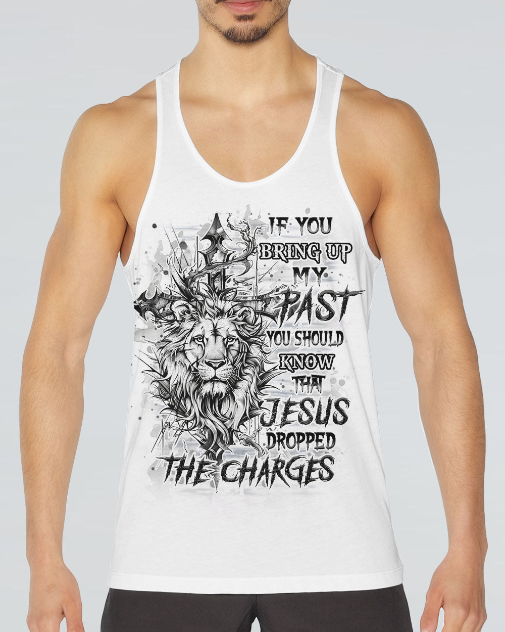 Jesus Dropped The Charges Lion Men's All Over Print Shirt - Yhhn2307243