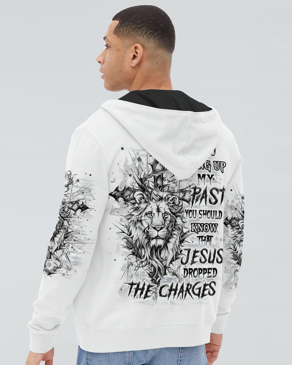 Jesus Dropped The Charges Lion Men's All Over Print Shirt - Yhhn2307243