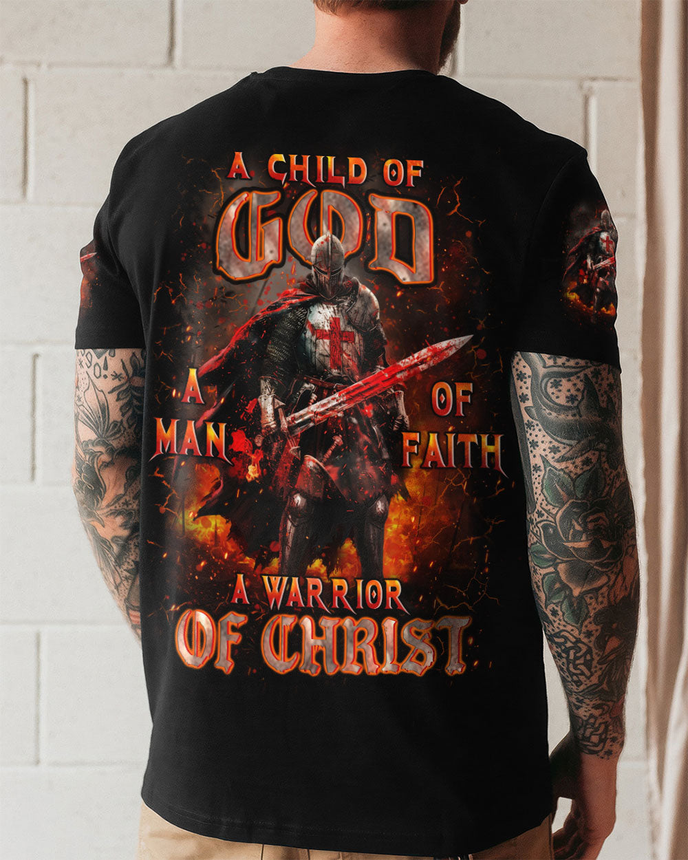 A Warrior Of Christ Men's All Over Print Shirt - Yhhn2411252