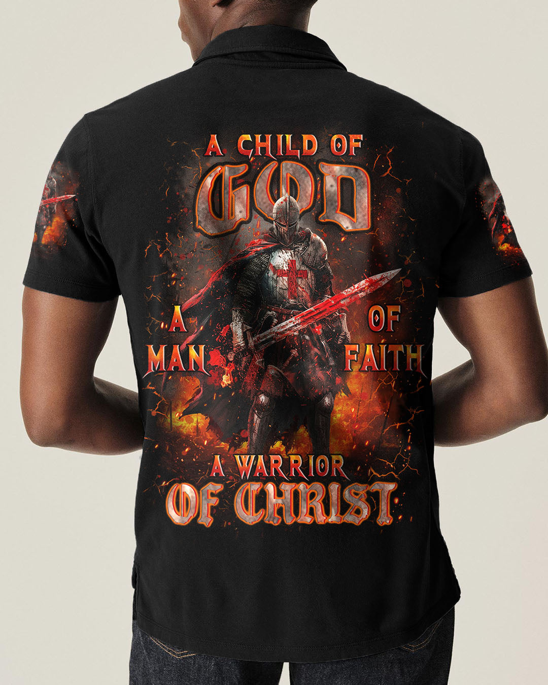A Warrior Of Christ Men's All Over Print Shirt - Yhhn2411252