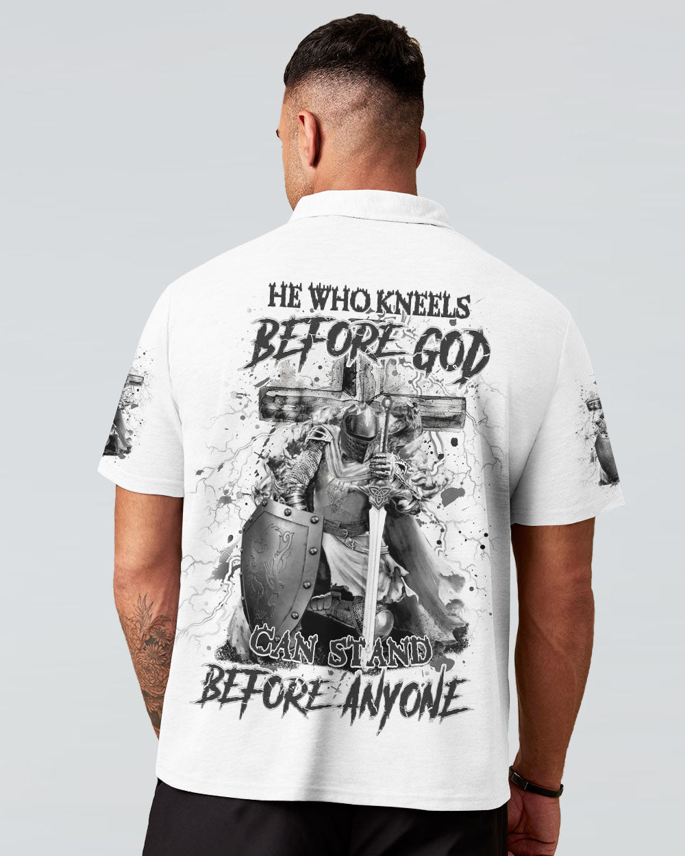 He Who Kneels Before God Warrior Men's All Over Print Shirt - Yhhn2509244