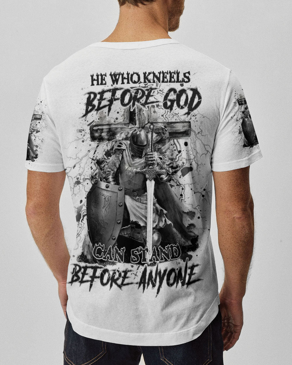 He Who Kneels Before God Warrior Men's All Over Print Shirt - Yhhn2509244