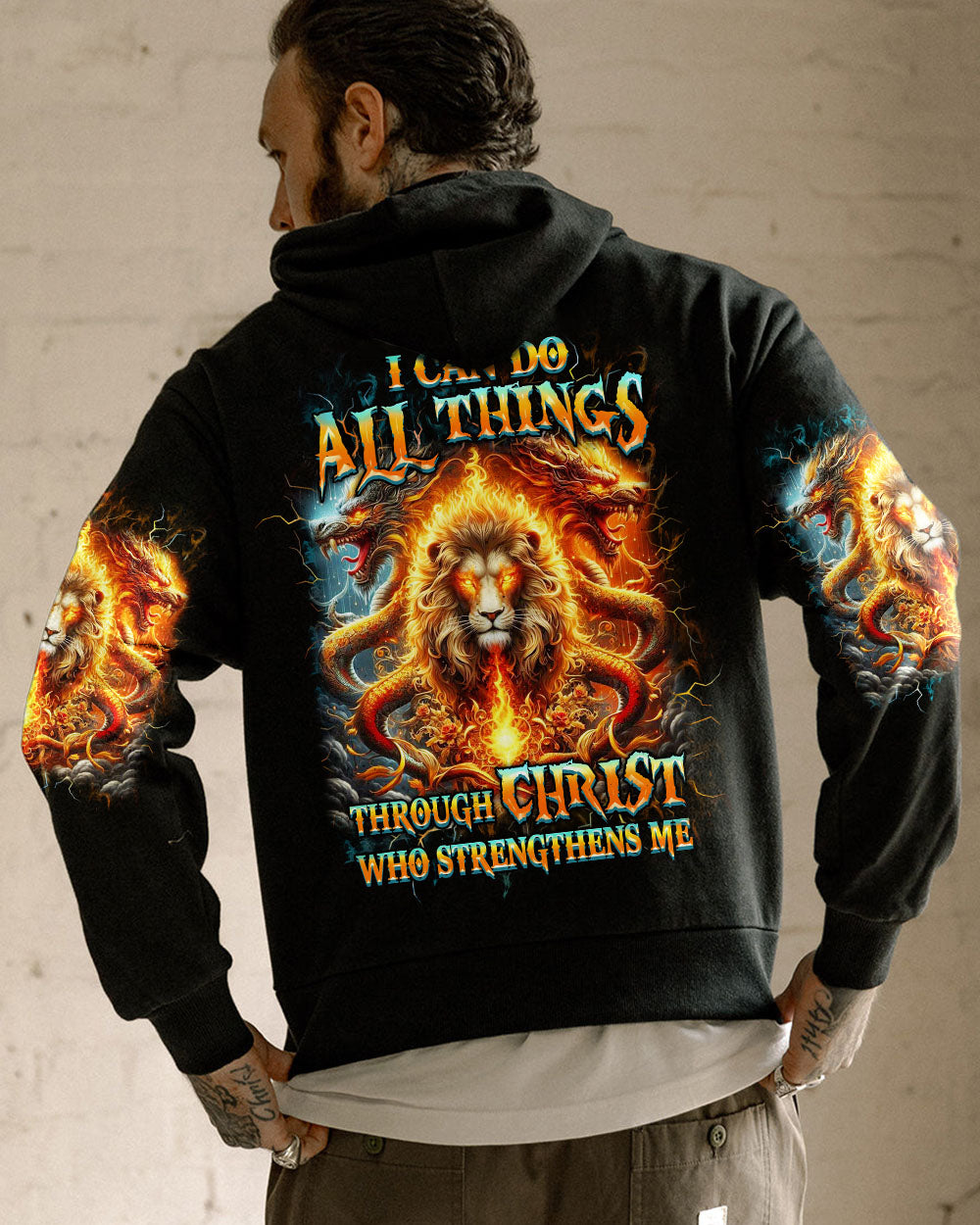 I Can Do All Things Lion Men's All Over Print Shirt - Yhhn2606243