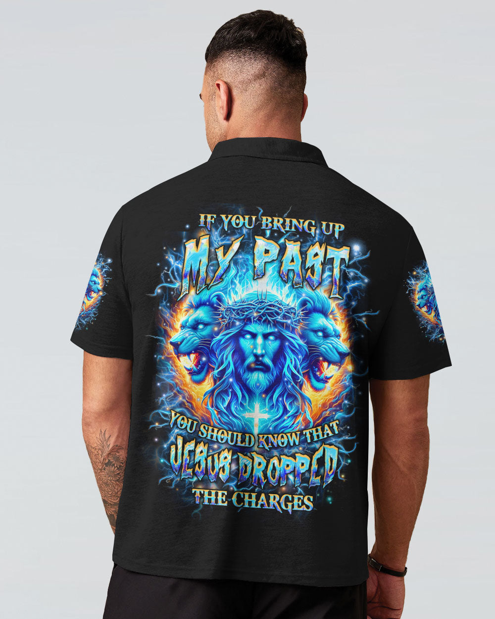Jesus Dropped The Charges Lion Men's All Over Print Shirt - Yhhn2705241