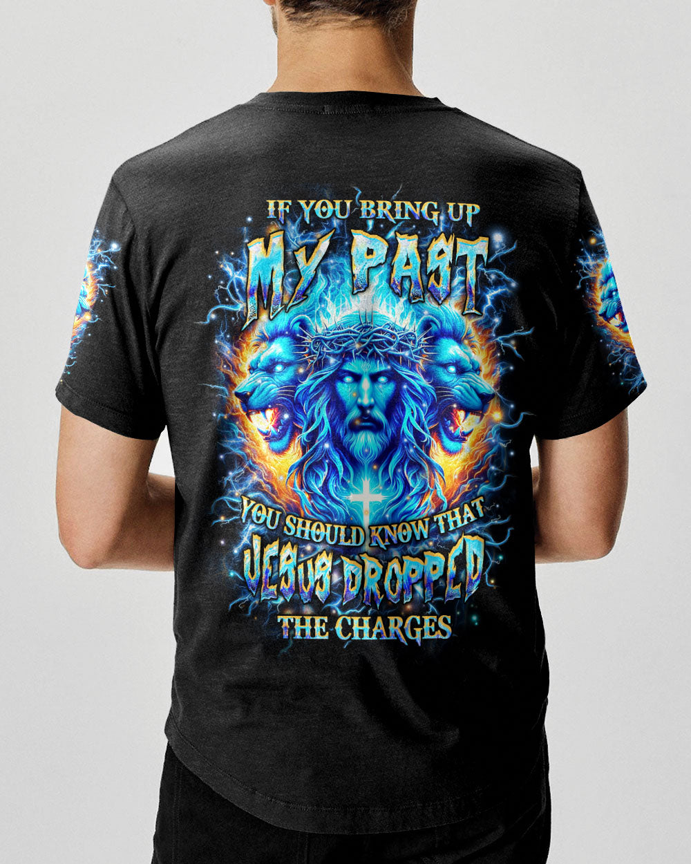 Jesus Dropped The Charges Lion Men's All Over Print Shirt - Yhhn2705241